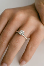 1 Carat Round Brilliant Statement | Brilliant White | 14K White Gold | Classic Charm - Image 4