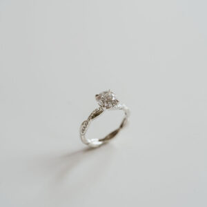 1 Carat Round Brilliant Statement | Brilliant White | 14K White Gold | Classic Charm