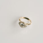Round Brilliant Halo Diamond Ring | Brilliant White | 14K White Gold | Pure Sophistication