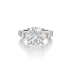 5 Carat Round Brilliant Statement | Brilliant White | 14K White Gold