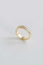 Round Brilliant Band | Brilliant White | 14K White Gold | Classic Charm | Signature - Image 3