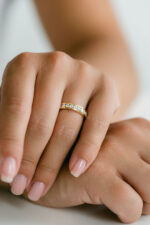 Round Brilliant Band | Brilliant White | 14K White Gold | Classic Charm | Signature - Image 4