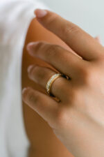 Round Brilliant Band | Brilliant White | 14K White Gold | Classic Charm | Signature - Image 5