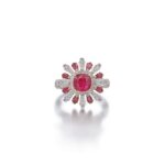 1.68 Carat Cushion Statement | Ruby Red | 14K White Gold | Graceful Brilliance