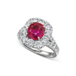 Round Brilliant Statement | Ruby Red | 14K White Gold | Graceful Brilliance | Modern Classic - Image 3