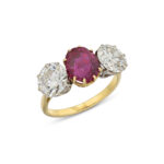 Round Brilliant Statement | Ruby Red | 14K White Gold | Graceful Brilliance | Signature