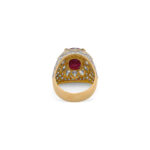 Round Brilliant Statement | Ruby Red | 14K White Gold | Classic Charm | Modern Classic - Image 7