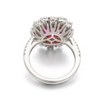 5.02 Carat Cushion Statement | Ruby Red | 14K White Gold | Signature Sophistication - Image 2