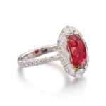 5.7 Carat Oval Statement | Ruby Red | 14K White Gold | Heirloom-Worthy Glow | Heirloom - Image 2