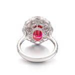 5.7 Carat Oval Statement | Ruby Red | 14K White Gold | Heirloom-Worthy Glow | Heirloom - Image 3