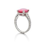 Round Brilliant Statement | Ruby Red | 14K White Gold | Classic Charm | Modern Classic - Image 2