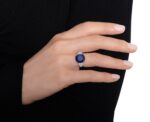 8.13 Carat Cushion Statement | Royal Blue Sapphire | SI | 14K White Gold - Image 5