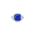 8.13 Carat Cushion Statement | Royal Blue Sapphire | SI | 14K White Gold