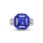 11.33 Carat Baguette Statement | Royal Blue Sapphire | 18K Gold | Grand Palais Radiance - Image 3