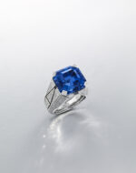 22.79 Carat Round Brilliant Statement | Royal Blue Sapphire | 18K Gold