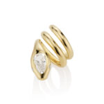 Round Brilliant Statement | Brilliant White | 14K White Gold | Elegant Sparkle | Signature - Image 5