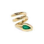 Emerald Statement | 14K White Gold | Classic Charm | Collector-Grade - Image 2