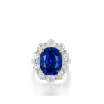12.34 Carat Cushion Statement | Royal Blue Sapphire | 14K White Gold | Iconic Presence - Image 2