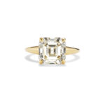 Asscher Statement | Brilliant White | 14K White Gold | Elegant Sparkle | Heirloom