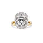 Asscher Statement | Brilliant White | 14K White Gold | Classic Charm | Modern Classic