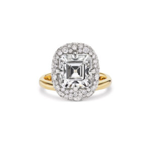 Asscher Statement | Brilliant White | 14K White Gold | Classic Charm | Modern Classic