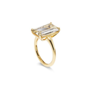 Emerald Statement | 14K White Gold | Elegant Sparkle | Heirloom