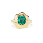 Emerald Statement | 14K White Gold | Classic Charm | Collector-Grade - Image 3