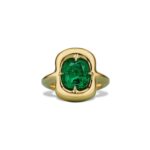 Emerald Statement | 14K White Gold | Elegant Sparkle | Collector-Grade - Image 3