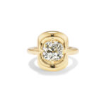 Round Brilliant Statement | Brilliant White | 14K White Gold | Elegant Sparkle - Image 2