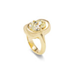 Round Brilliant Statement | Brilliant White | 14K White Gold | Elegant Sparkle - Image 2