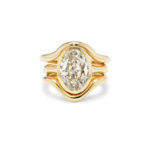 Oval Statement | Brilliant White | 14K White Gold | Classic Charm | Signature