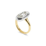 Oval Statement | Brilliant White | 14K White Gold | Elegant Sparkle | High Jewellery