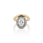 Round Brilliant Statement | Brilliant White | 14K White Gold | Classic Charm