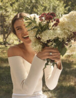 Round Brilliant Statement | Brilliant White | 14K White Gold | Elegant Sparkle - Image 2