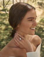 Round Brilliant Statement | Brilliant White | 14K White Gold | Elegant Sparkle - Image 3