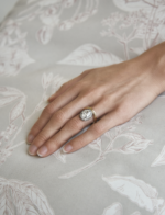 Round Brilliant Statement | Brilliant White | 14K White Gold | Elegant Sparkle - Image 4