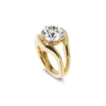 Round Brilliant Statement | Brilliant White | 14K White Gold | Classic Charm | Heirloom - Image 5