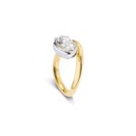 Round Brilliant Statement | Brilliant White | 14K White Gold | Pure Sophistication - Image 2
