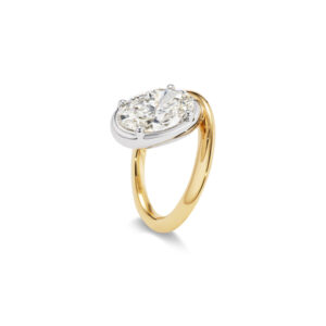 Round Brilliant Statement | Brilliant White | 14K White Gold | Pure Sophistication