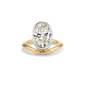 Round Brilliant Statement | Brilliant White | 14K White Gold | Classic Charm