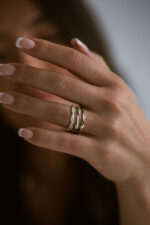 Round Brilliant Band | Brilliant White | 14K White Gold | Refined Light | Modern Classic - Image 2
