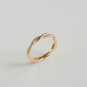 Round Brilliant Band | Brilliant White | 14K White Gold | Refined Light | Modern Classic