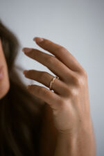 Round Brilliant Band | Brilliant White | 14K White Gold | Refined Light | Modern Classic - Image 4