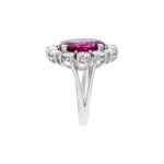 10.46 Carat Round Brilliant Statement | Royal Blue Sapphire | 14K White Gold - Image 5