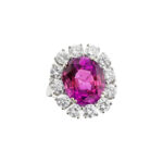 10.46 Carat Round Brilliant Statement | Royal Blue Sapphire | 14K White Gold - Image 7