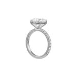 4.25 Carat Round Brilliant Diamond Ring | Brilliant White | 14K White Gold | Modern Nobility - Image 4