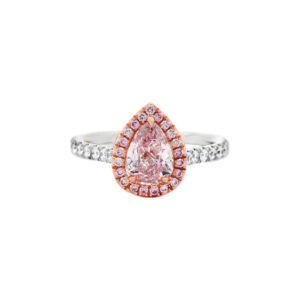 Pear Diamond Ring | Fancy Yellow | 14K Rose Gold | Sunlit Royal Radiance | Modern Classic