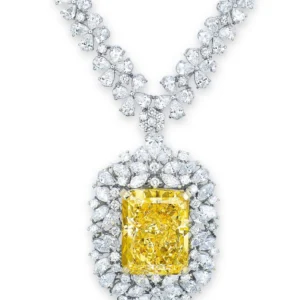 12.0-Carat Drop Fancy Yellow Diamond | VS–VVS Range | 18K Gold | The Brume Grace