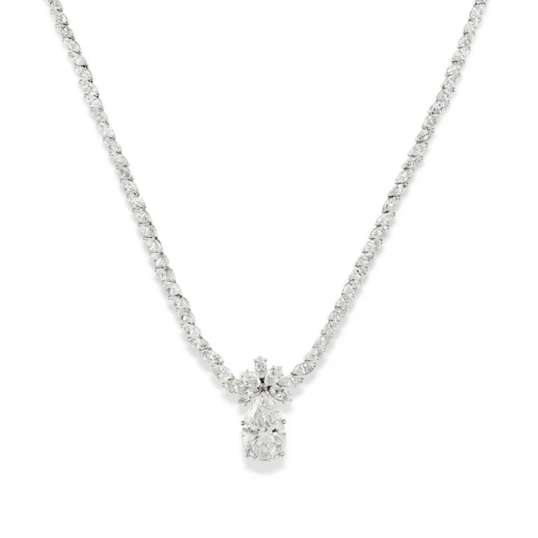 3.0-Carat Pear Diamond Pendant | G–H Color | VS Clarity | Platinum or 18K Gold | The Vespera Brilliance