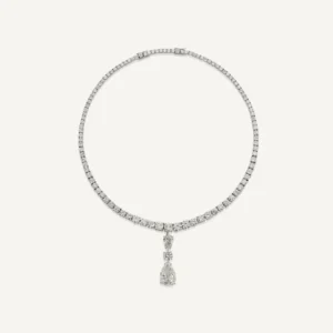 5.0-Carat Pear Diamond Pendant | D–F Color Range | Exceptional Clarity | Platinum | The Soleil Royale